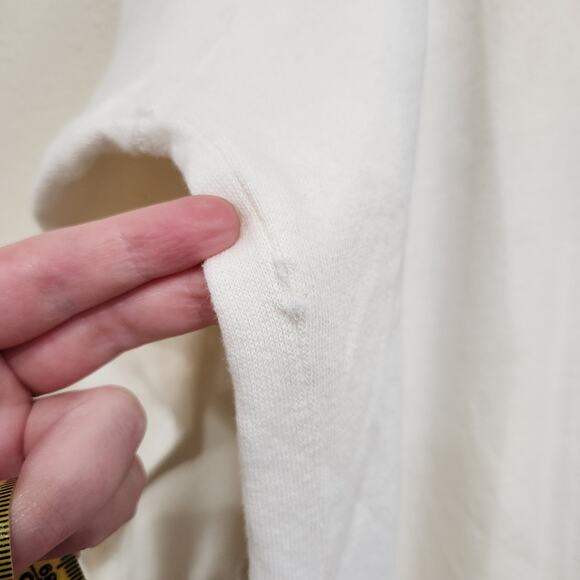 Vintage Supa Sweats Hard Rock Cafe Long Sleeve Sweatshirt White Size Large - Picture 5 of 8